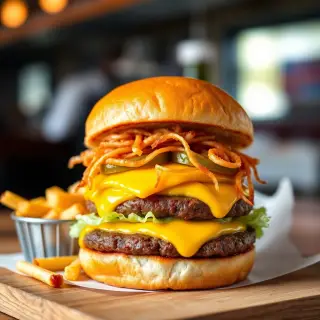 Cheesy Crust Burger Smash